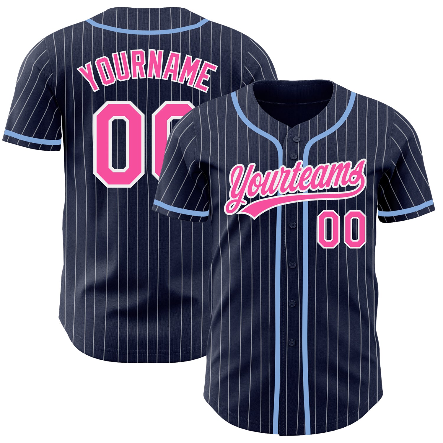 Cheap Custom Cream Teal Pinstripe Black Authentic Baseball Jersey Free  Shipping – CustomJerseysPro