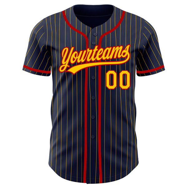 Cheap Custom Yellow Red-Black Authentic Baseball Jersey Free Shipping –  CustomJerseysPro