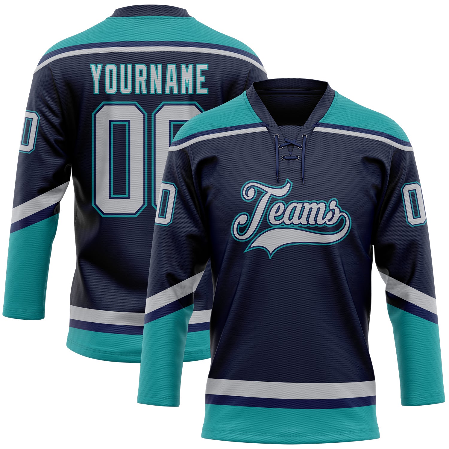 Youth Maine Black Bears Navy Blue Custom Hockey Jersey