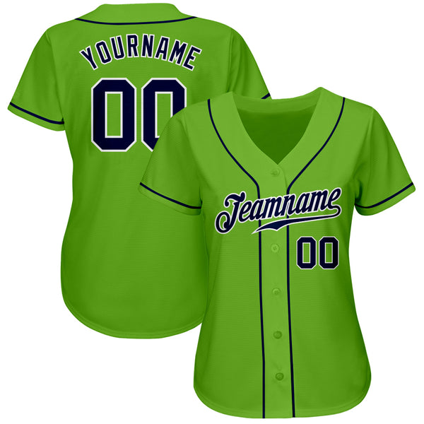 Cheap Custom Gray Neon Green-Black Authentic Baseball Jersey Free Shipping  – CustomJerseysPro