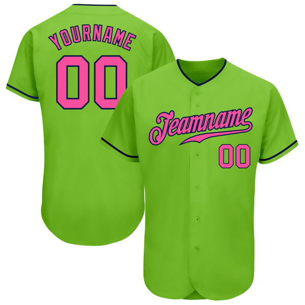 Cheap Custom Pink Black-Light Blue Authentic Baseball Jersey Free Shipping  – CustomJerseysPro