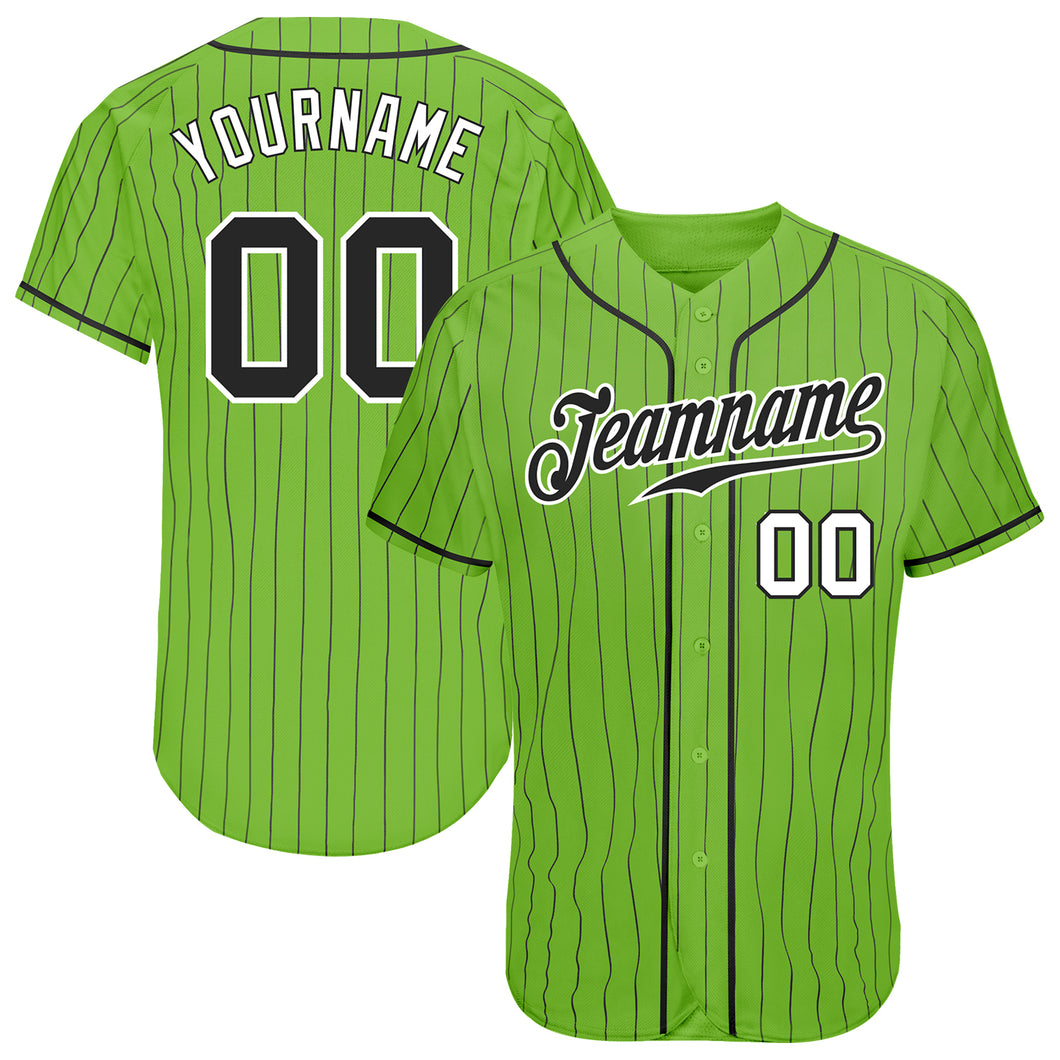 Cheap Custom Aqua White Pinstripe Black Authentic Baseball Jersey Free  Shipping – CustomJerseysPro