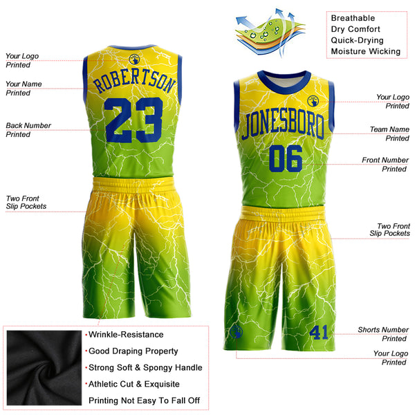 Custom Basketball Jersey Full Sublimation Uniforms Printed Name Number  Breathable School Team Clothes for Men/Youth 