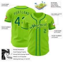 Charger l&#39;image dans la galerie, Custom Neon Green Kelly Green-Neon Yellow Authentic Baseball Jersey
