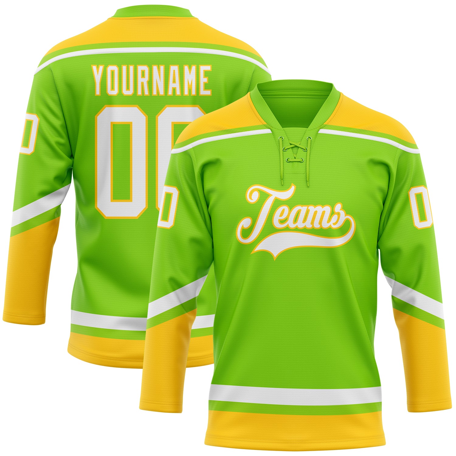 Cheap Custom Green White-Old Gold Hockey Jersey Free Shipping –  CustomJerseysPro