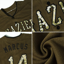 Charger l&#39;image dans la galerie, Custom Olive Olive-Cream Authentic Salute To Service Baseball Jersey
