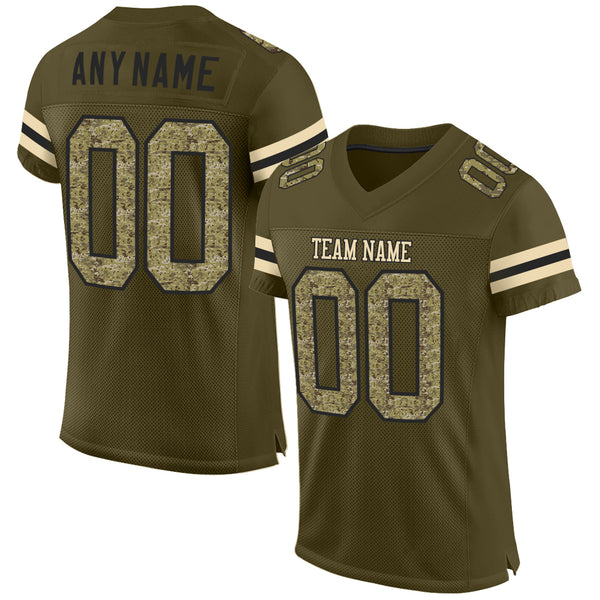 Custom army best sale football jersey