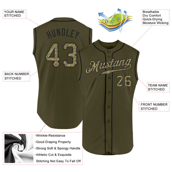 Cheap Custom Black Camo-Olive Authentic Baseball Jersey Free Shipping –  CustomJerseysPro