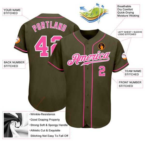 Custom Olive Baseball Jerseys, Baseball Uniforms For Your Team