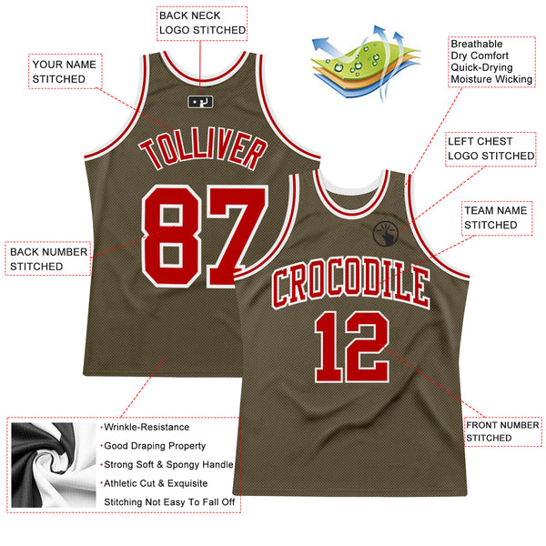 Cheap Custom Red Black-Old Gold Authentic City Edition Basketball Jersey  Free Shipping – CustomJerseysPro