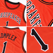 Загрузить изображение в средство просмотра галереи, Custom Orange Royal-White Authentic Throwback Basketball Jersey
