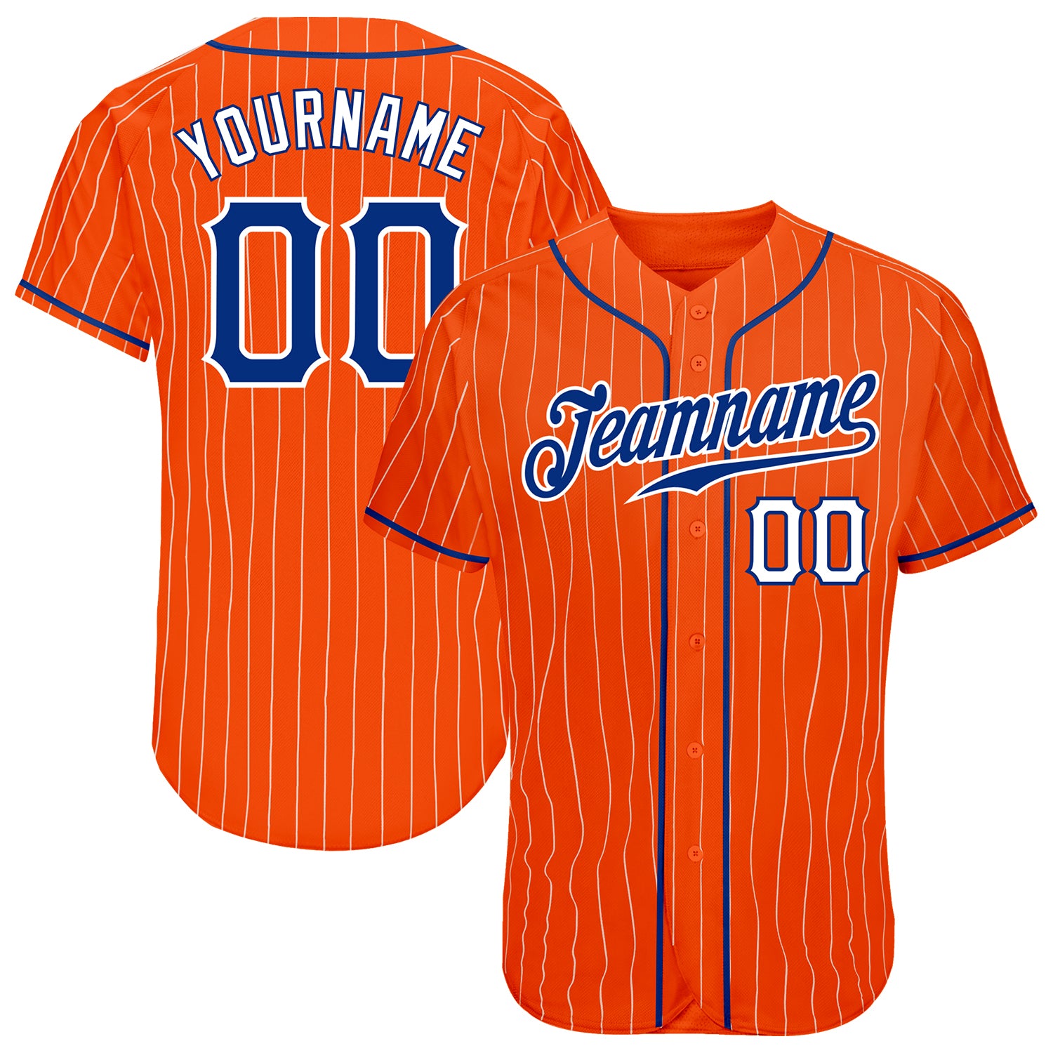 Cheap Custom Light Blue Orange-Royal Authentic Baseball Jersey Free  Shipping – CustomJerseysPro