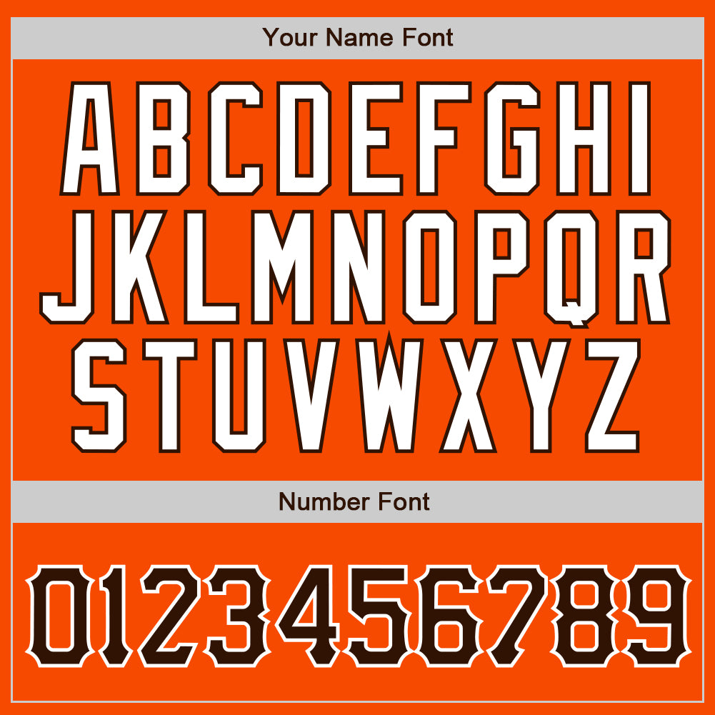 Custom Softball Jersey White Orange Pinstripe Orange-Black - Personalized  Your Name, Number, Logo