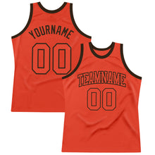 Загрузить изображение в средство просмотра галереи, Custom Orange Orange-Brown Authentic Throwback Basketball Jersey
