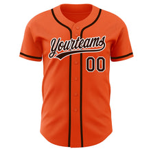 Laden Sie das Bild in den Galerie-Viewer, Custom Orange Brown-White Authentic Baseball Jersey
