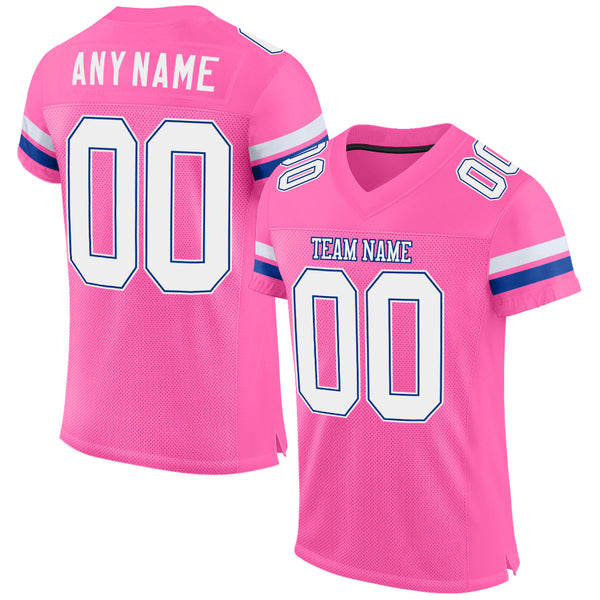  Custom Name Team Name Number Pink White-Royal