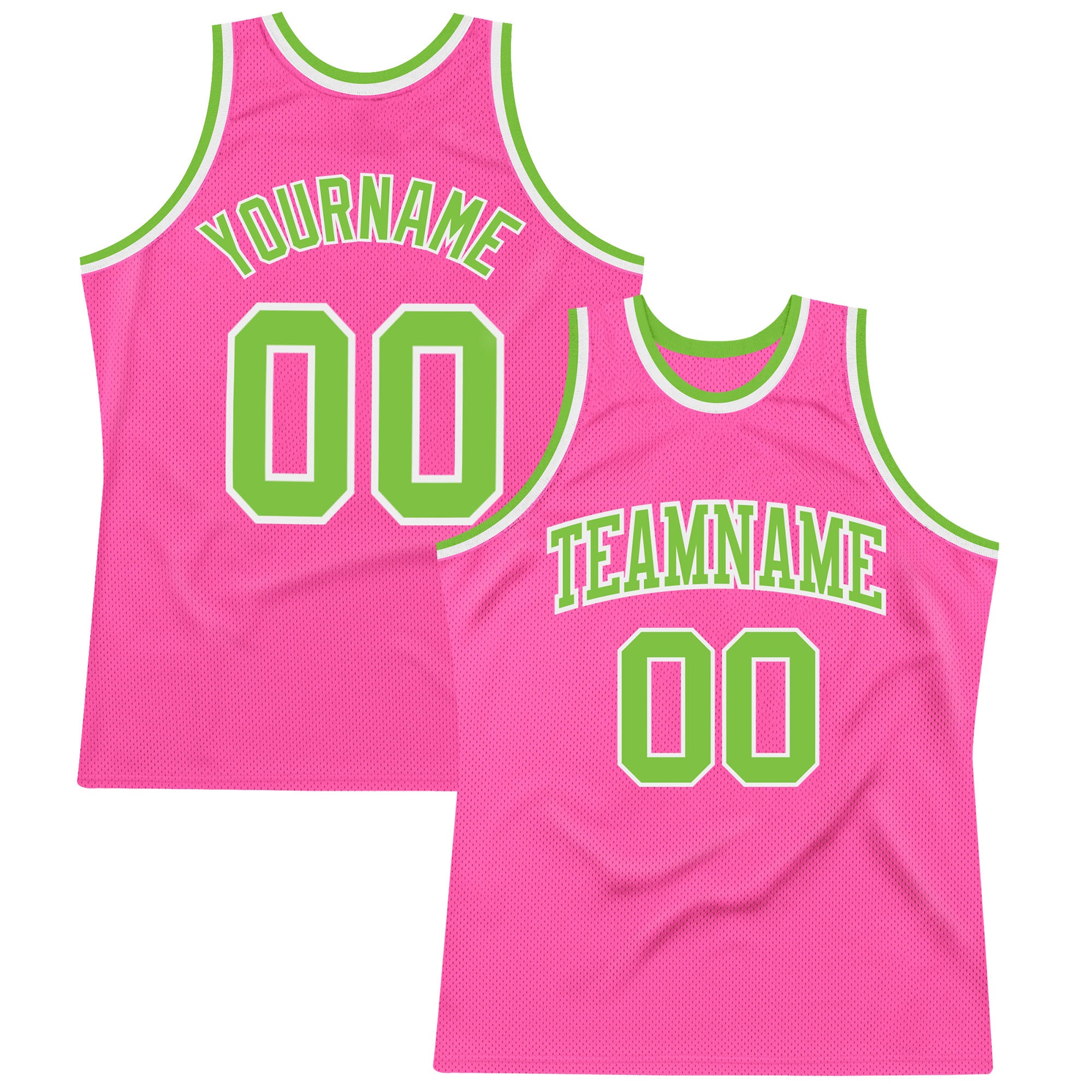 Sale Build Neon Green Basketball Authentic Red Throwback Jersey Hunter Green  – CustomJerseysPro