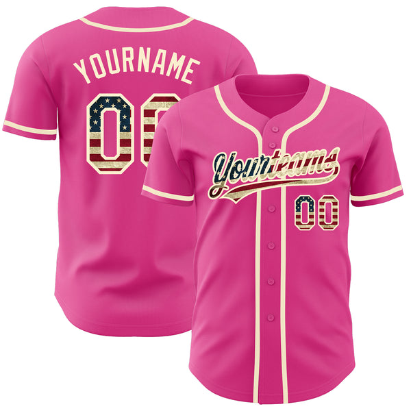 Cheap Custom Cream Cream-Crimson Authentic Baseball Jersey Free Shipping –  CustomJerseysPro