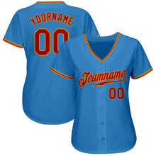 Laden Sie das Bild in den Galerie-Viewer, Custom Powder Blue Red-Gold Authentic Baseball Jersey
