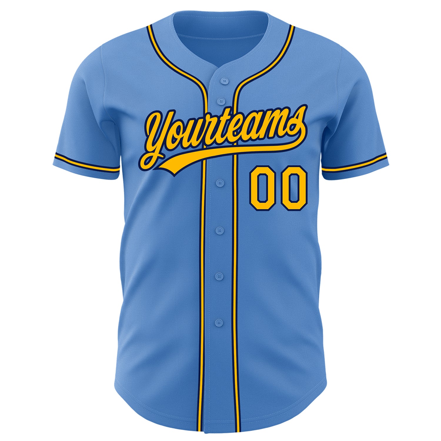 Cheap Custom Light Blue Yellow-Navy Authentic Gradient Fashion Baseball  JerseyLight Free Shipping – CustomJerseysPro