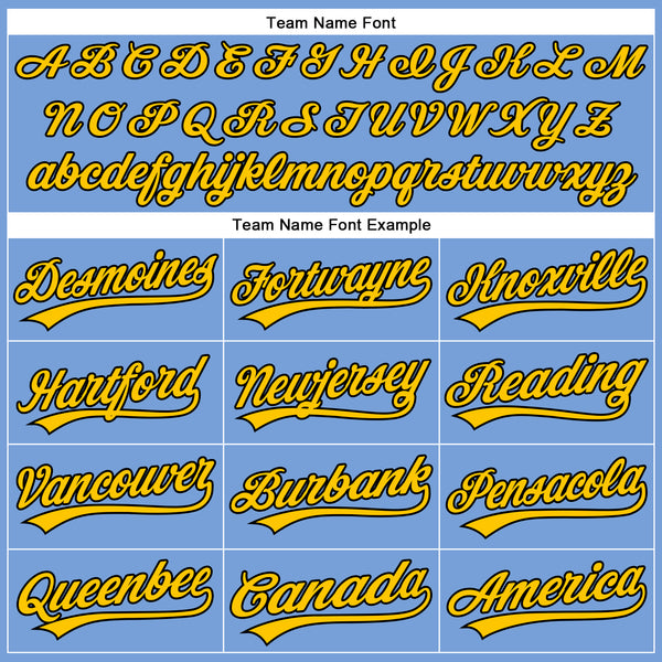 Cheap Custom Powder Blue Yellow-White Authentic Baseball Jersey Free  Shipping – CustomJerseysPro