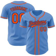 Charger l&#39;image dans la galerie, Custom Powder Blue Orange-Royal Authentic Baseball Jersey
