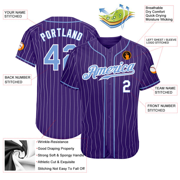 Cheap Custom Black Purple-White Authentic Baseball Jersey Free Shipping –  CustomJerseysPro