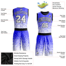 Загрузить изображение в средство просмотра галереи, Custom Purple White-Black Round Neck Sublimation Basketball Suit Jersey
