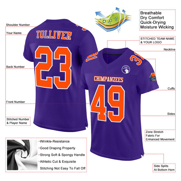 00 Men's Clemson Tigers Jersey Stitched White US Flag Custom Football -  Clemson Tigers Custom Jersey