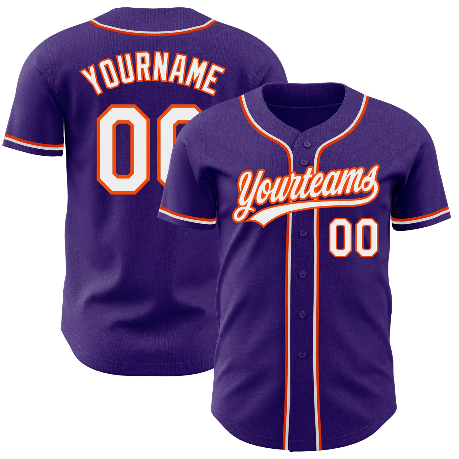 Cheap Custom White Blue-Orange Authentic Baseball Jersey Free Shipping –  CustomJerseysPro