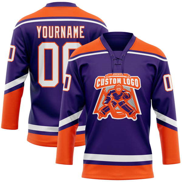 Cheap Custom Black Black-Orange Hockey Jersey Free Shipping –  CustomJerseysPro
