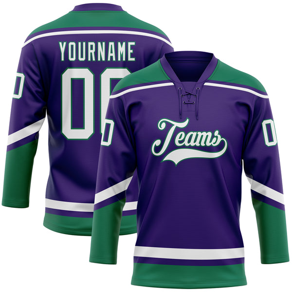 Custom Kelly Green Hockey Jerseys