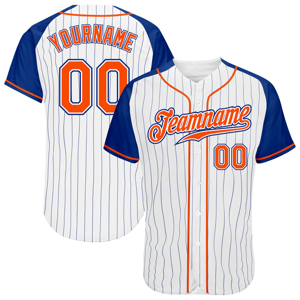 Custom Royal Orange-White Authentic Baseball Jersey – CustomJerseysPro