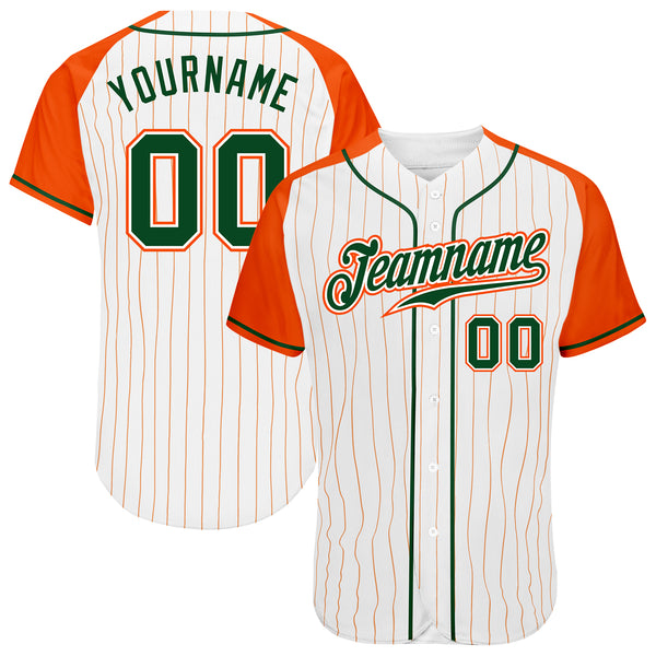 Custom Orange White Raglan Green Red Baseball Jerseys For Men