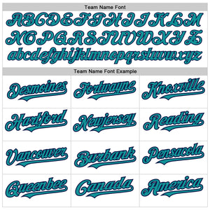 Custom White Teal-Navy Authentic Raglan Sleeves Baseball Jersey