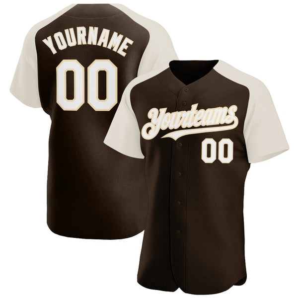 Cheap Custom Cream Black Pinstripe Black-Red Authentic Raglan Sleeves  Baseball Jersey Free Shipping – CustomJerseysPro