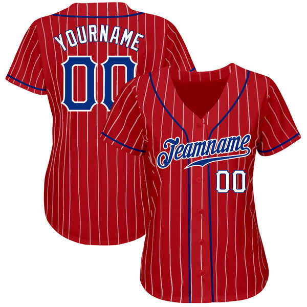 Custom Red White-Black Baseball Jersey – CustomJerseysPro