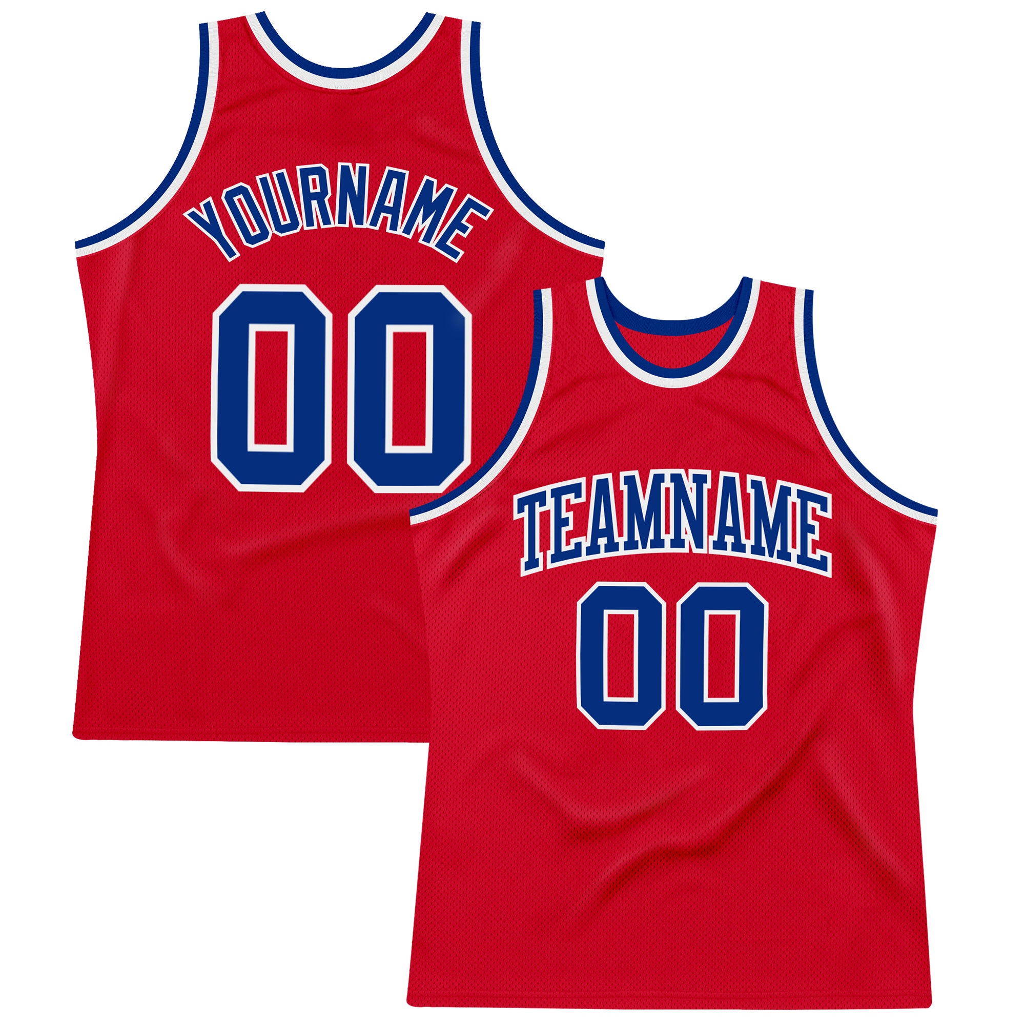 Cheap Custom Red Red-Royal Authentic Throwback Basketball Jersey Free  Shipping – CustomJerseysPro