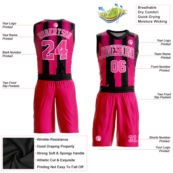 Cheap Custom Black White-Maroon Authentic Fade Fashion Basketball Jersey  Free Shipping – CustomJerseysPro