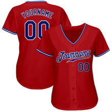 Charger l&#39;image dans la galerie, Custom Red Royal-White Authentic Baseball Jersey
