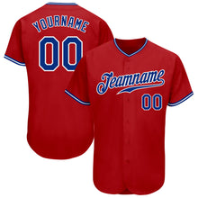 Charger l&#39;image dans la galerie, Custom Red Royal-White Authentic Baseball Jersey
