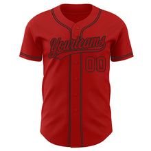 Charger l&#39;image dans la galerie, Custom Red Red-Black Authentic Baseball Jersey
