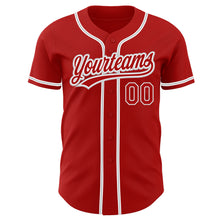 Charger l&#39;image dans la galerie, Custom Red Red-Gray Authentic Baseball Jersey
