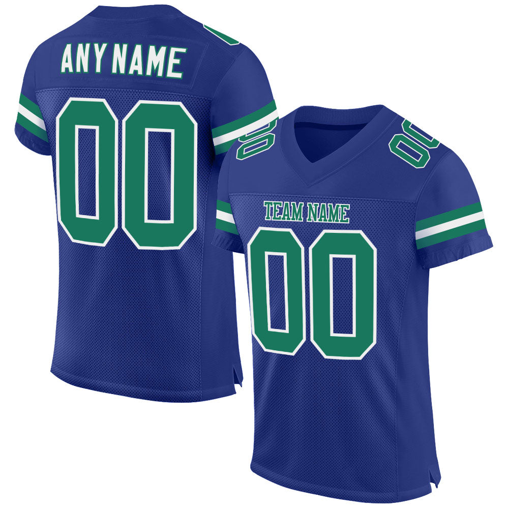 Cheap Custom White Pink-Kelly Green Mesh Authentic Football Jersey Free  Shipping – CustomJerseysPro