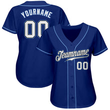 Load image into Gallery viewer, Custom Royal White-Light Blue Authentic Baseball Jersey
