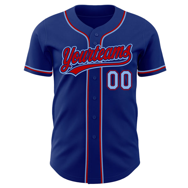 Cheap Custom Light Blue Red-Navy Authentic Fade Fashion Baseball Jersey  Free Shipping – CustomJerseysPro
