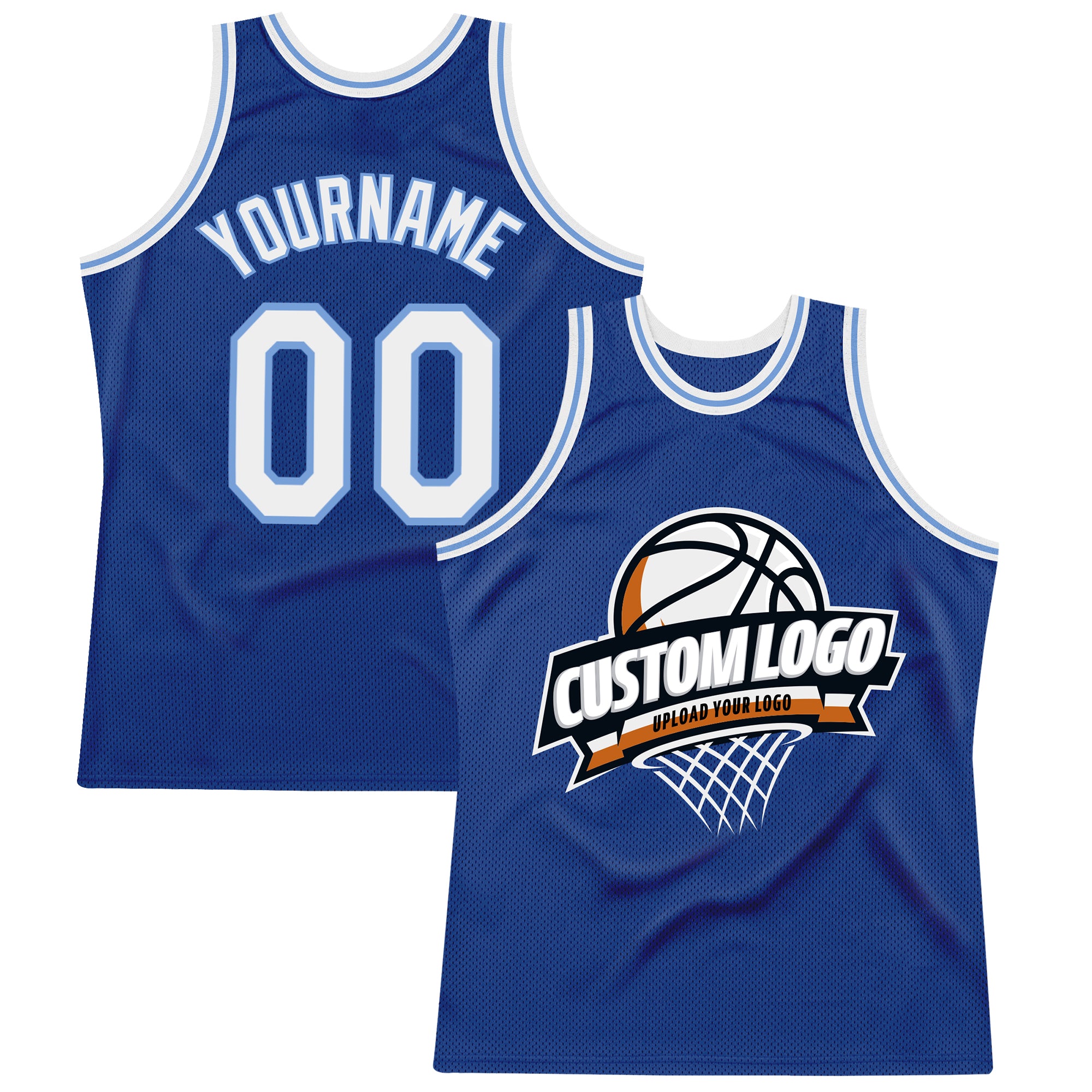 Cheap Custom Blue Royal-Light Blue Round Neck Sublimation Basketball Suit  Jersey Free Shipping – CustomJerseysPro