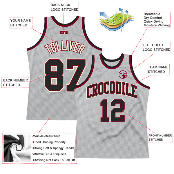 Cheap Custom Black White-Maroon Authentic Fade Fashion Basketball Jersey  Free Shipping – CustomJerseysPro