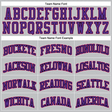 Загрузить изображение в средство просмотра галереи, Custom Gray Pink Black-Purple Authentic Throwback Basketball Jersey
