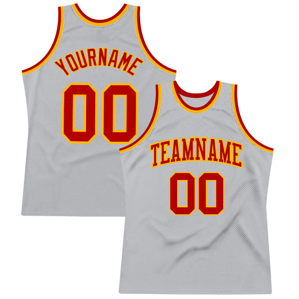 Cheap Custom Gray Red-Cream Authentic Throwback Basketball Jersey Free  Shipping – CustomJerseysPro